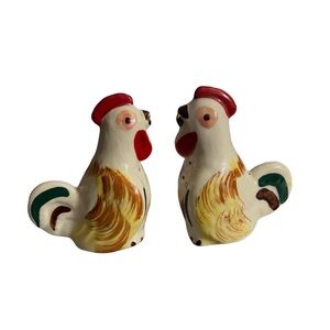 Vintage Rooster Salt and Pepper Shaker Set